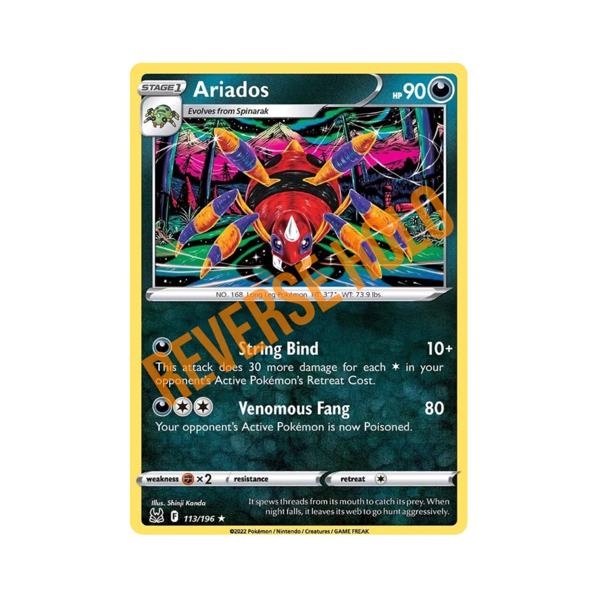 Ariados (Reverse Holo) 113/196