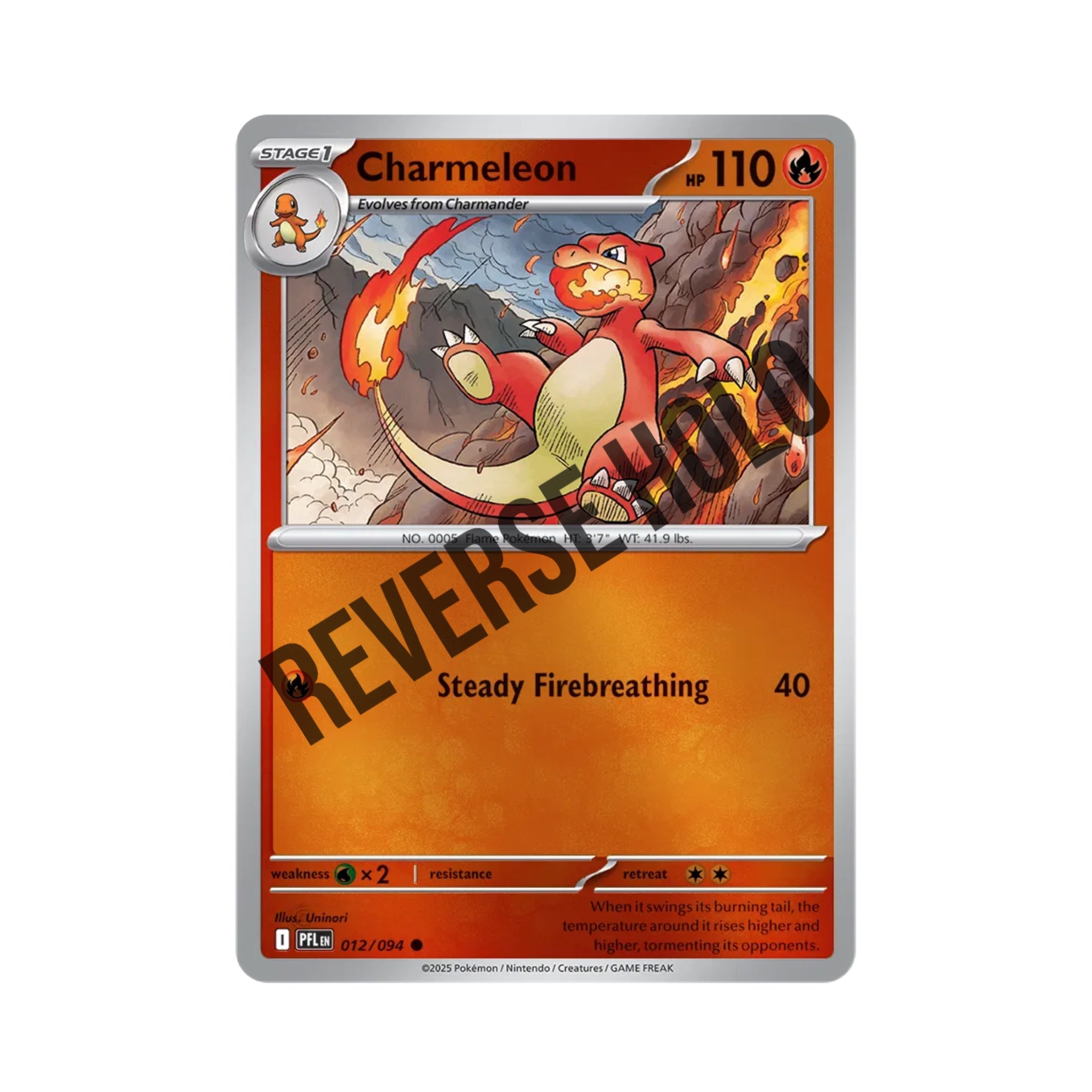 Charmeleon (Reverse Holo) 012/094