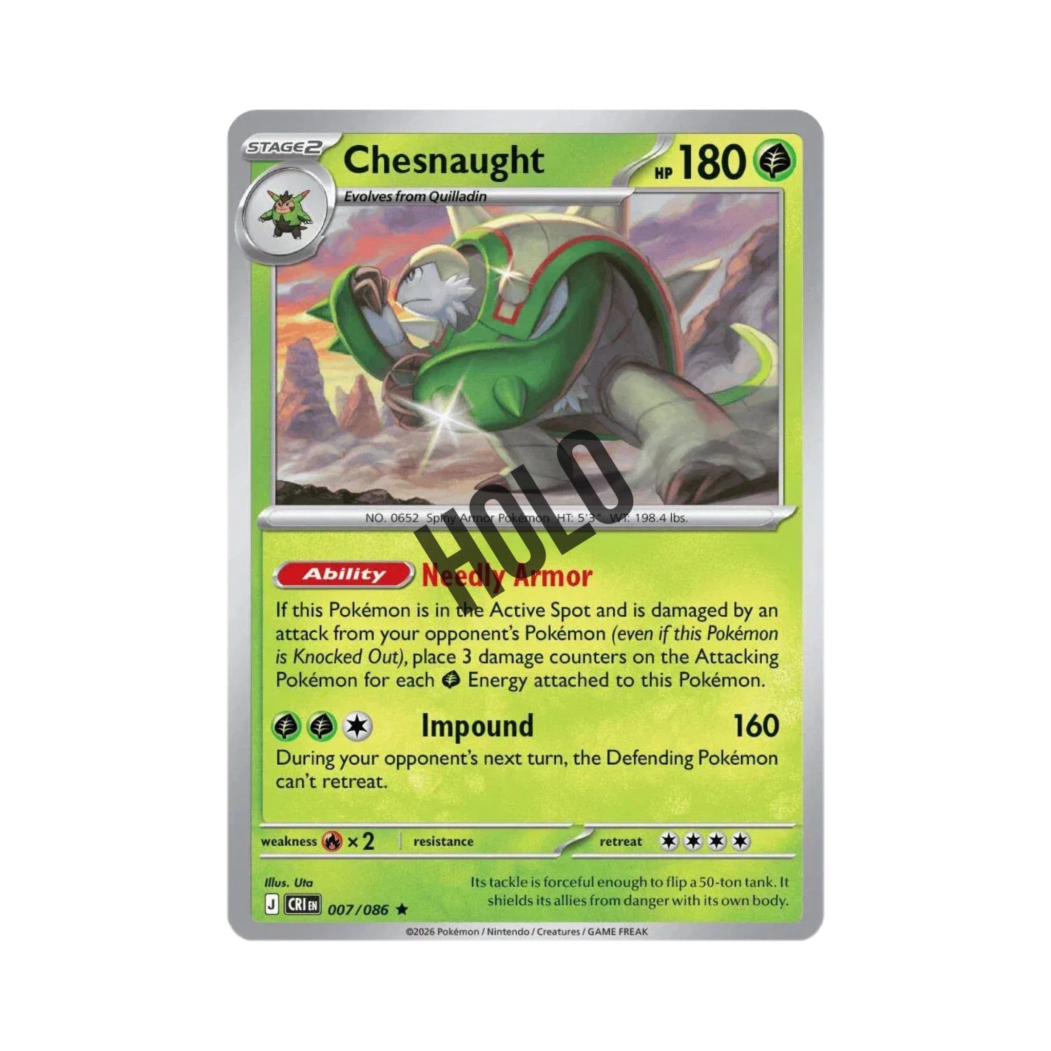 Chesnaught (Holo) 007/086