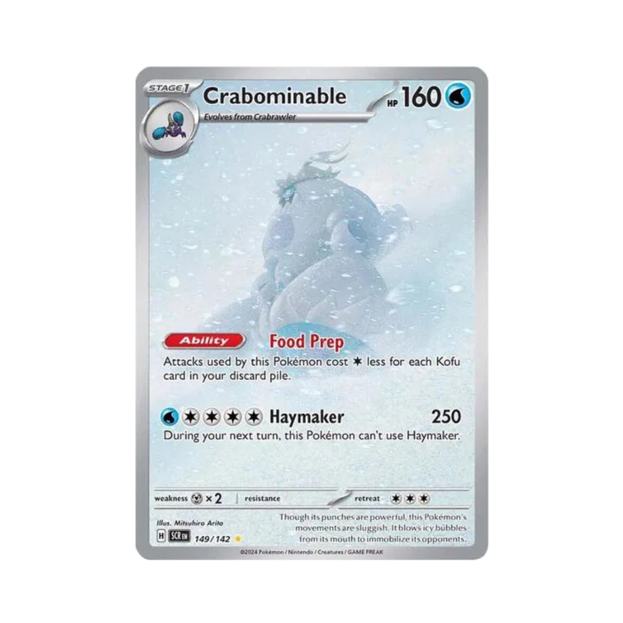 crabominable pokemon card Crabominable 149/142 – collectd
