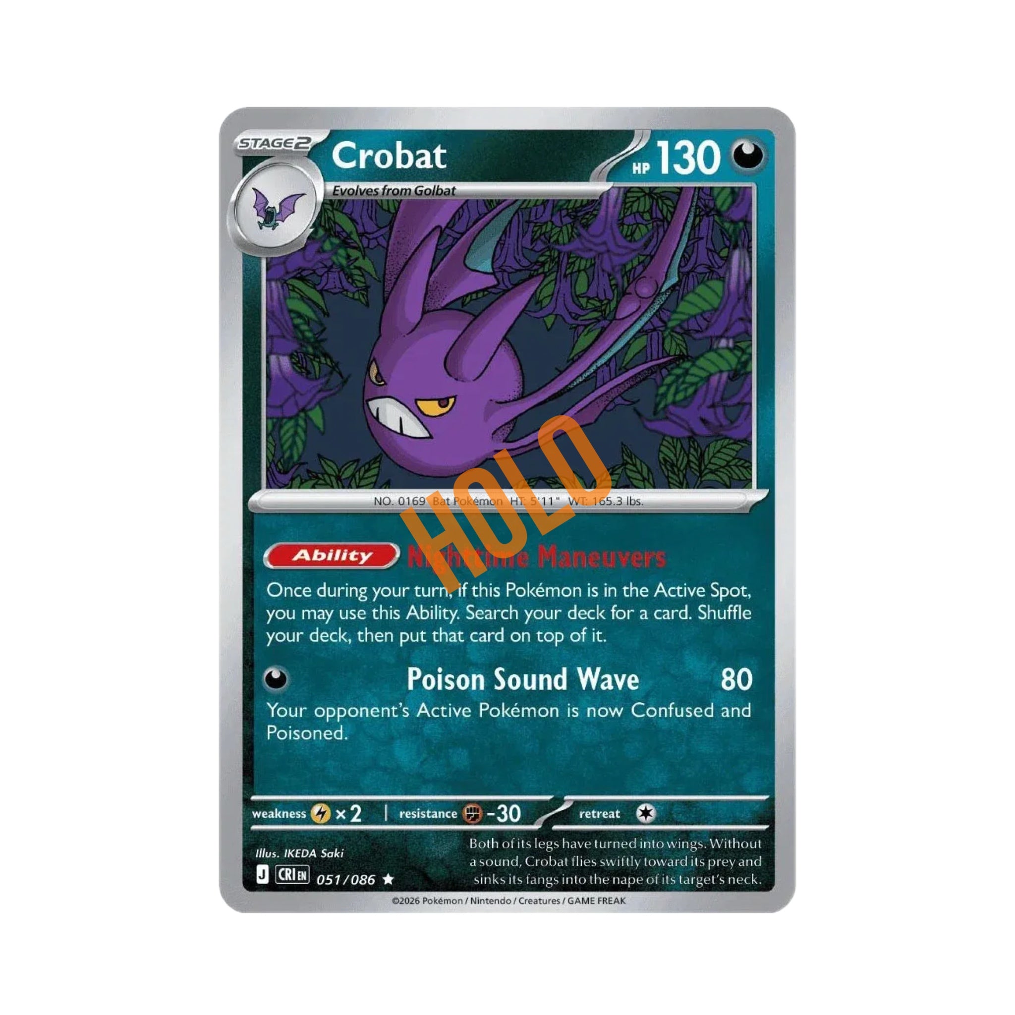 Crobat (Holo) 051/086
