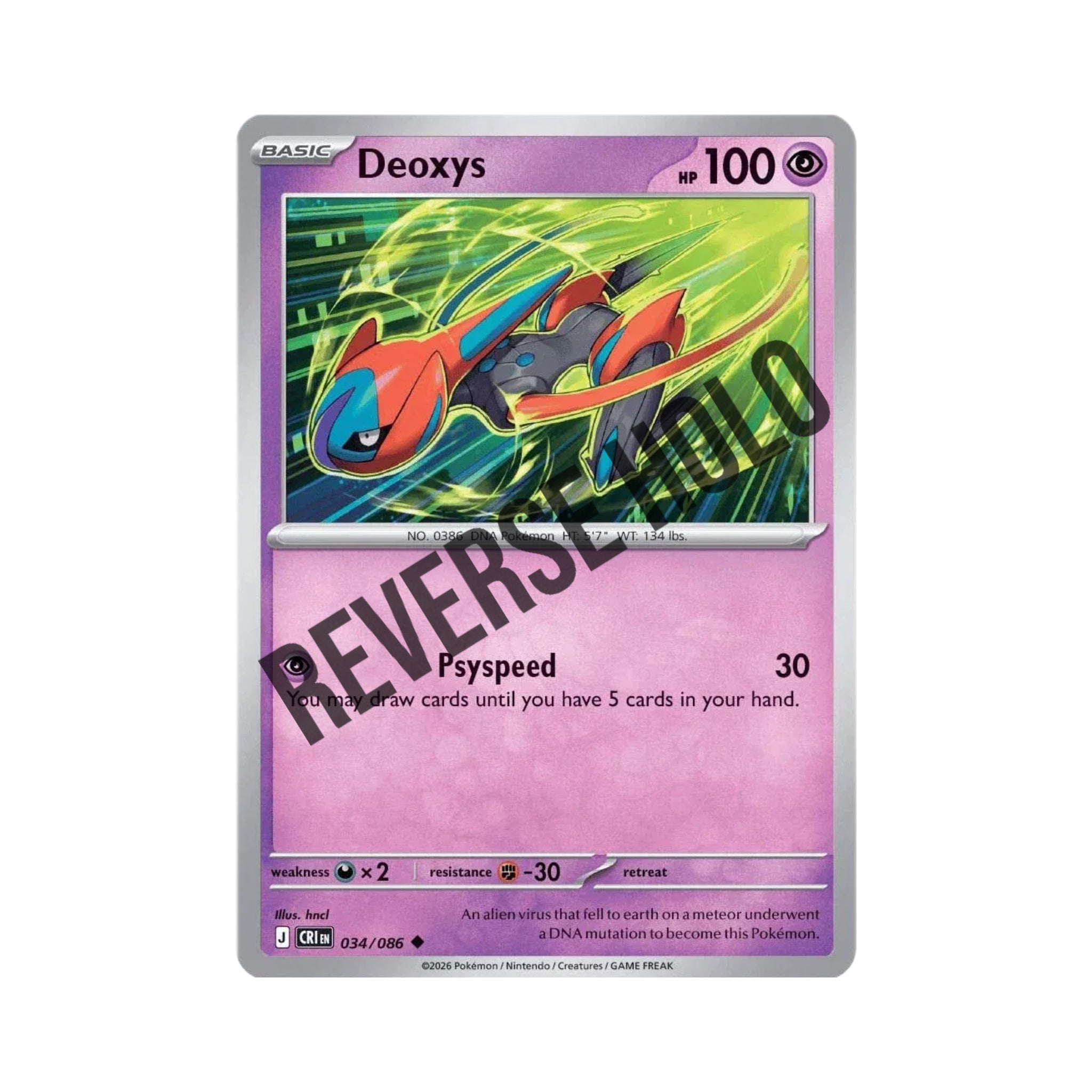 Deoxys (Reverse Holo) 034/086
