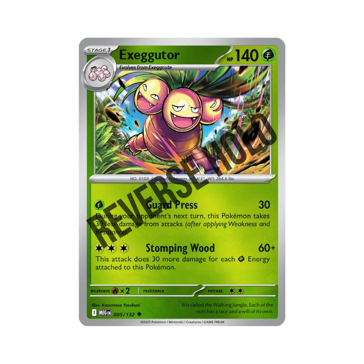 Exeggutor (Reverse Holo) 005/132 – collectd