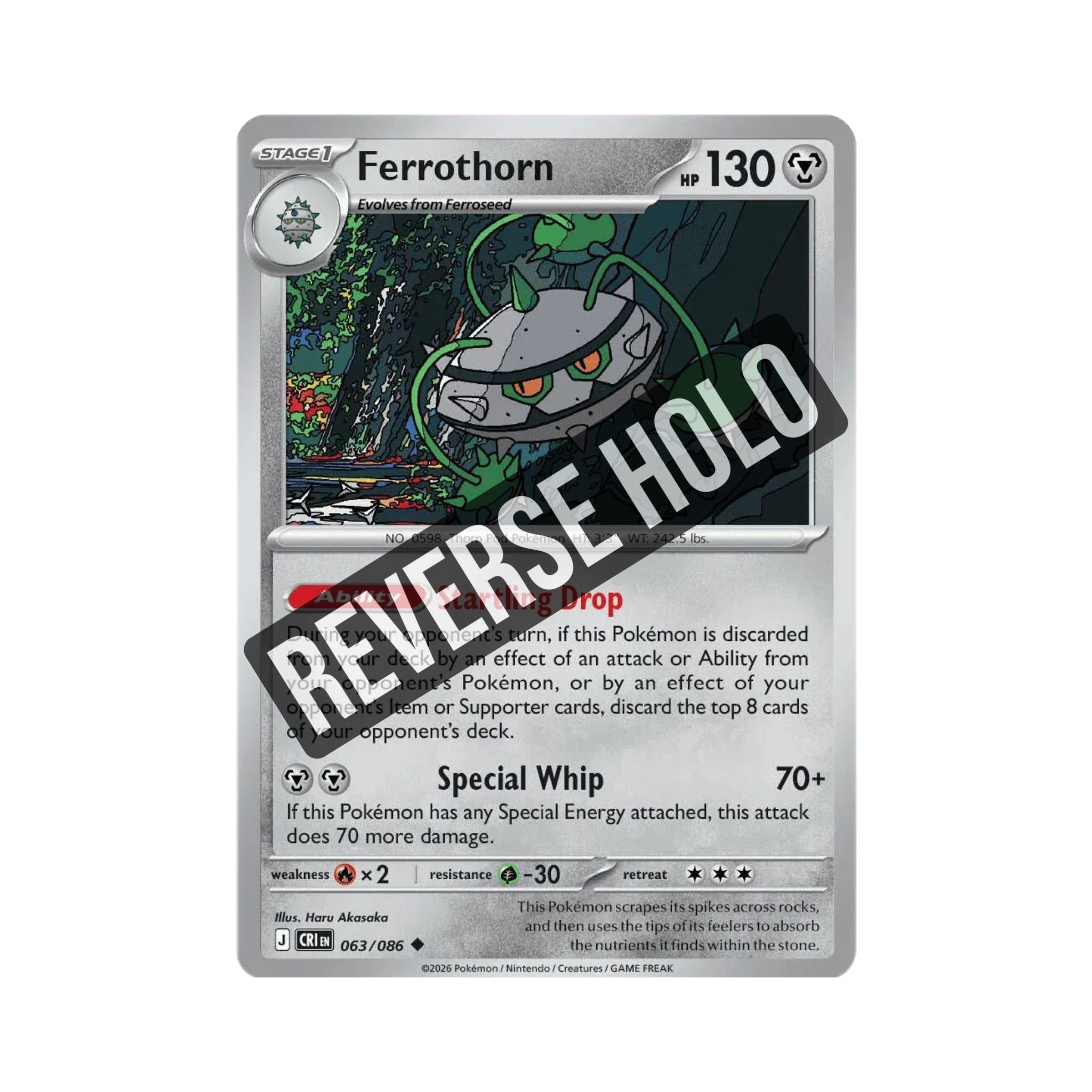 Ferrothorn (Reverse Holo) 063/086