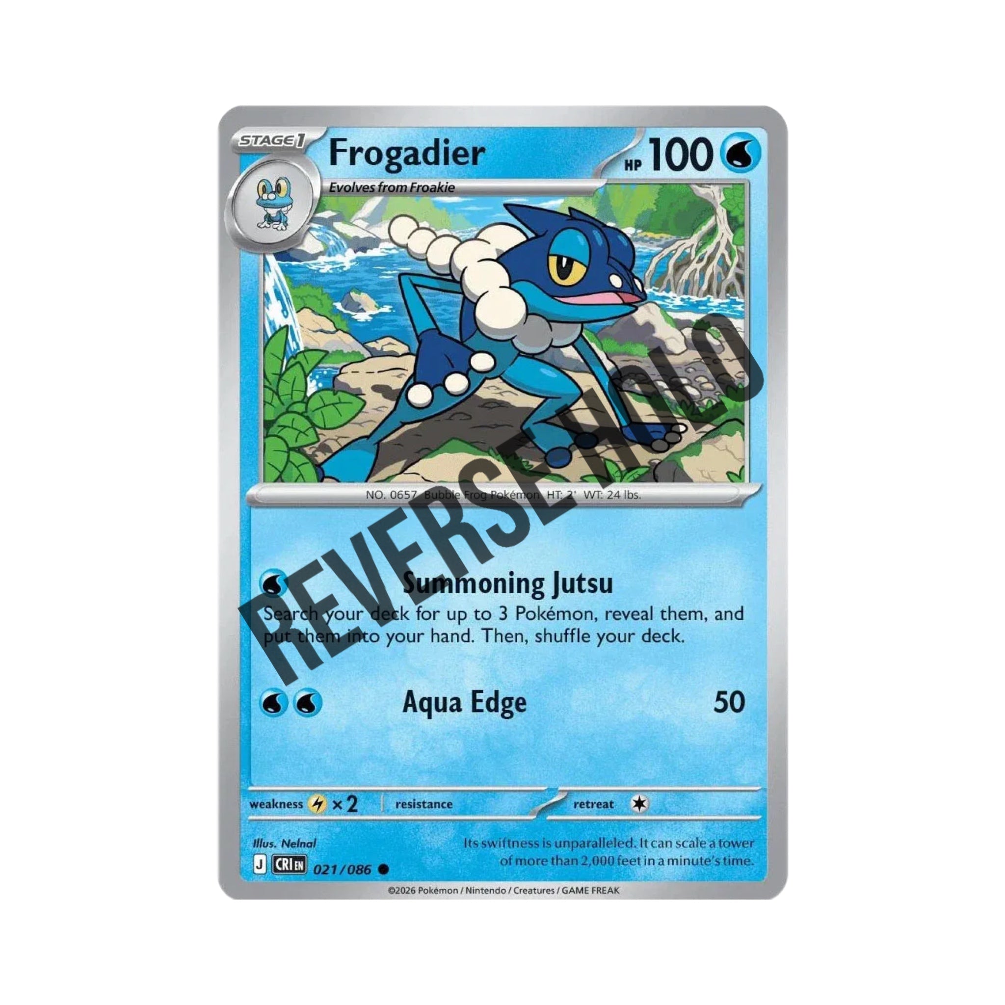 Frogadier (Reverse Holo) 021/086