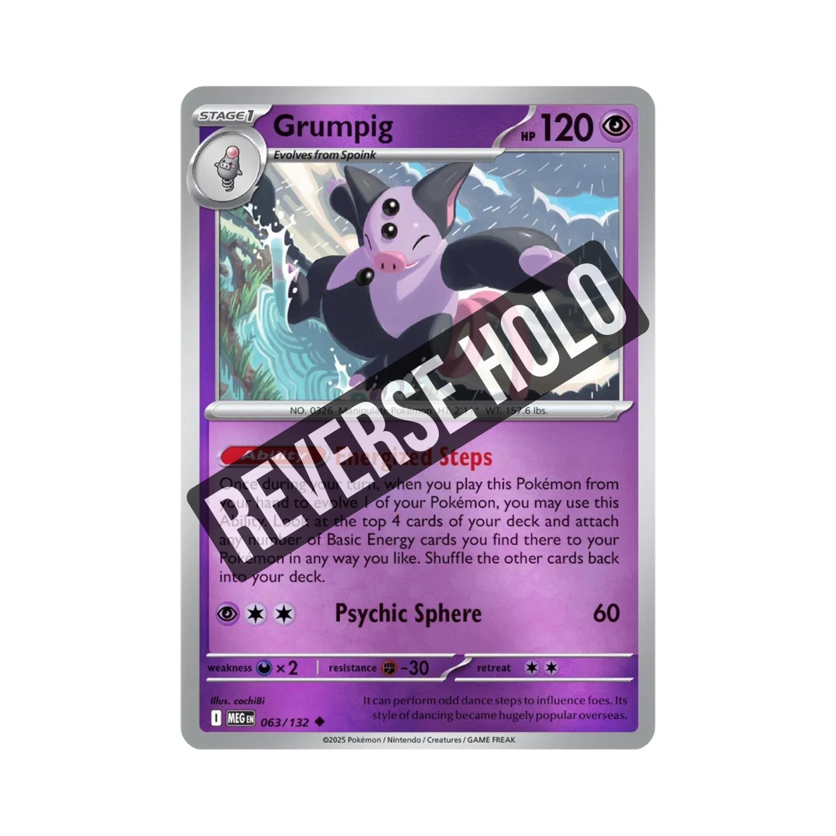 Grumpig (Reverse Holo) 063/132
