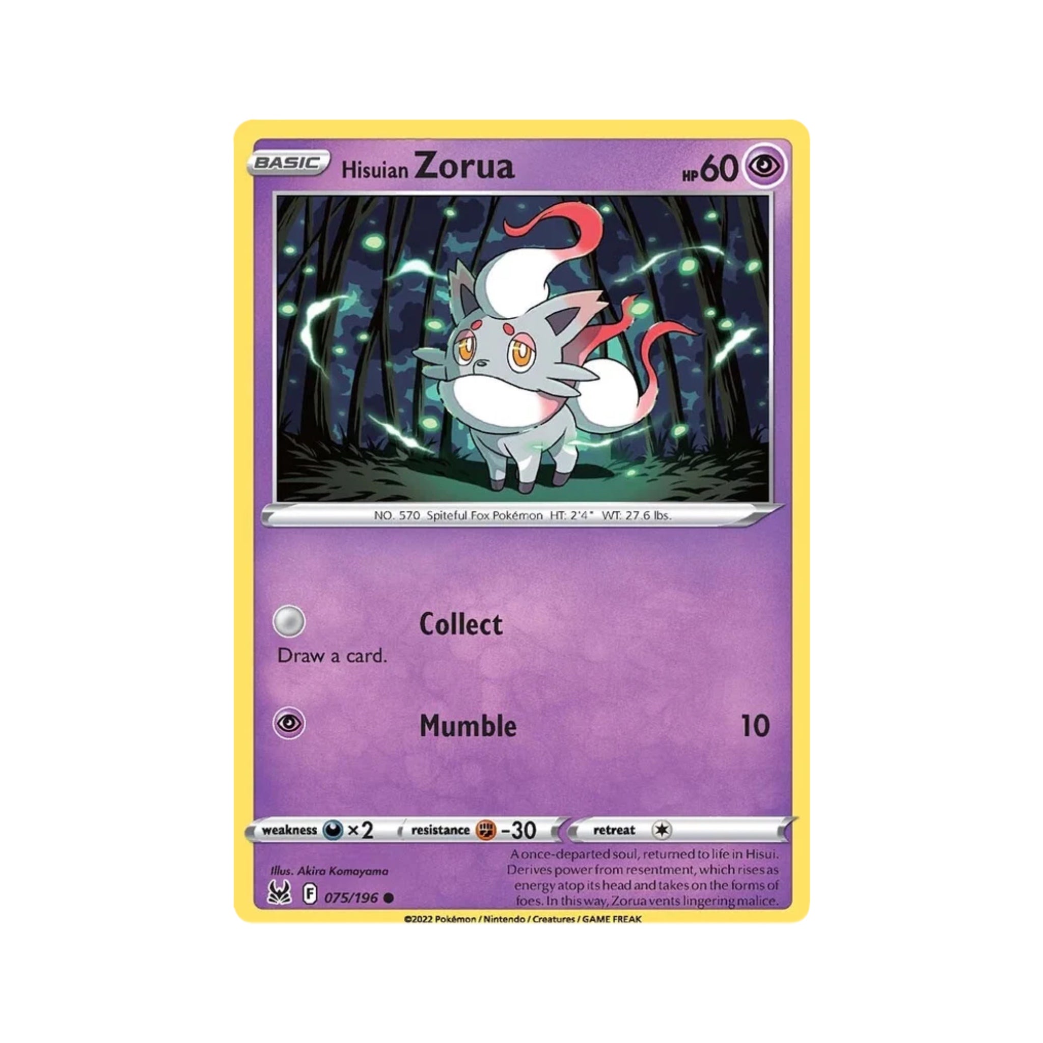 Hisuian Zorua 075/196
