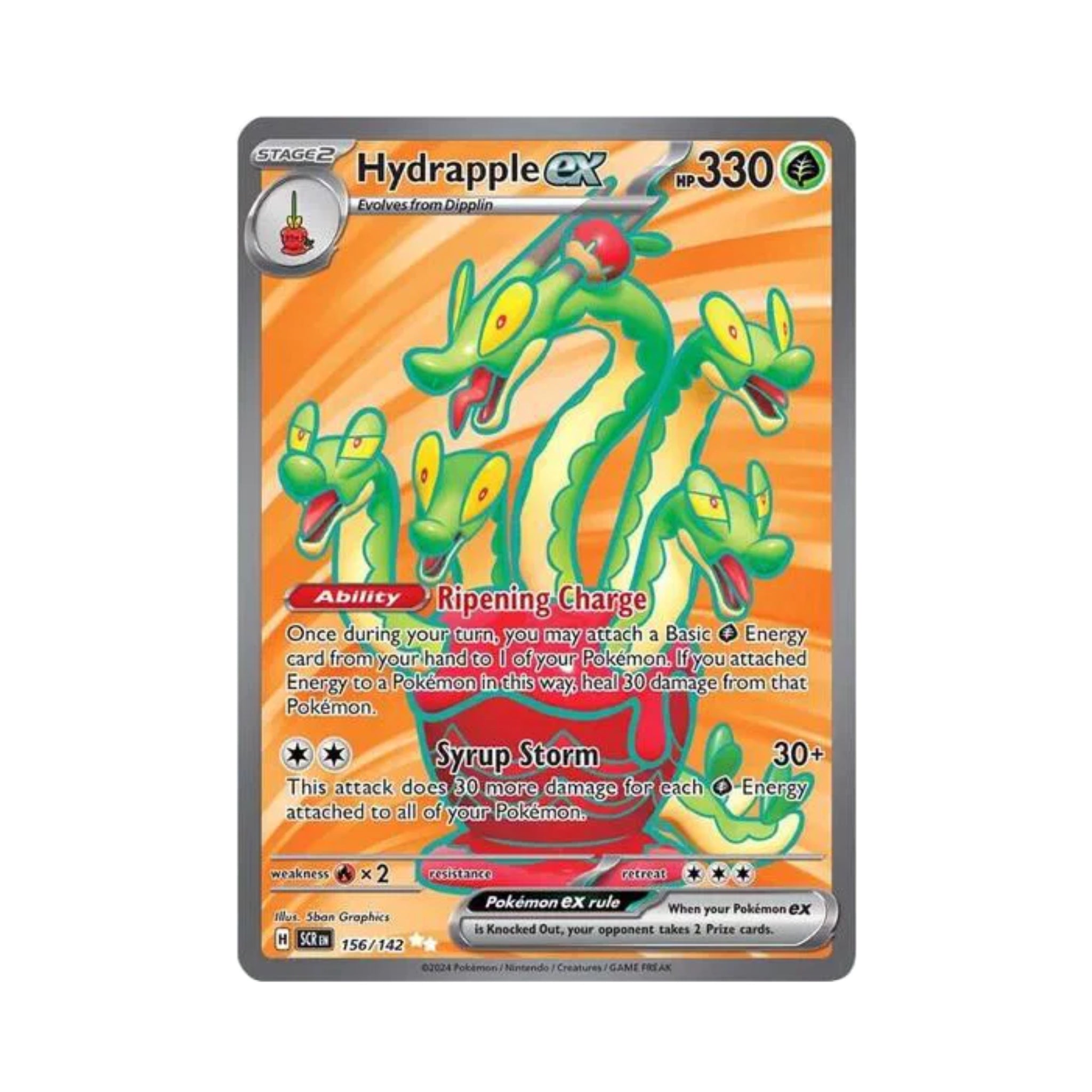 156 142 pokemon card Hydrapple ex 156/142 – collectd