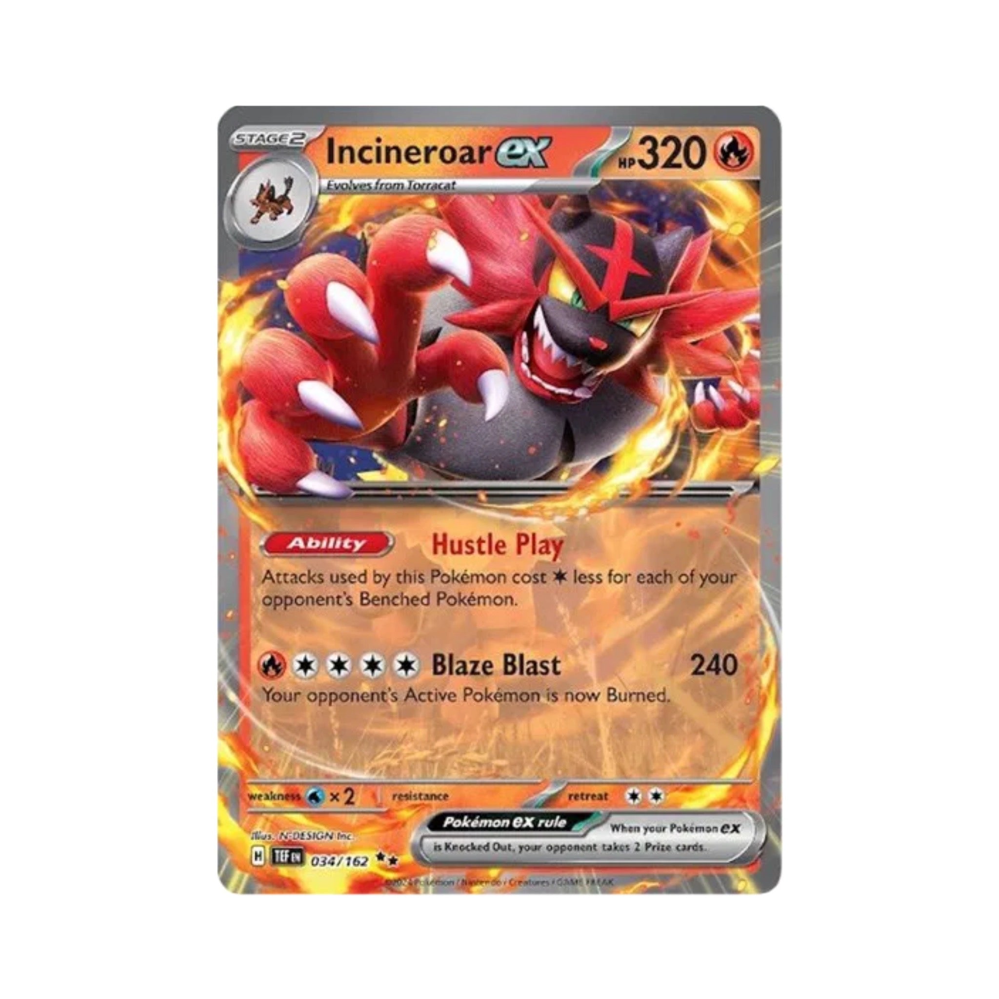 Incineroar ex 034/162