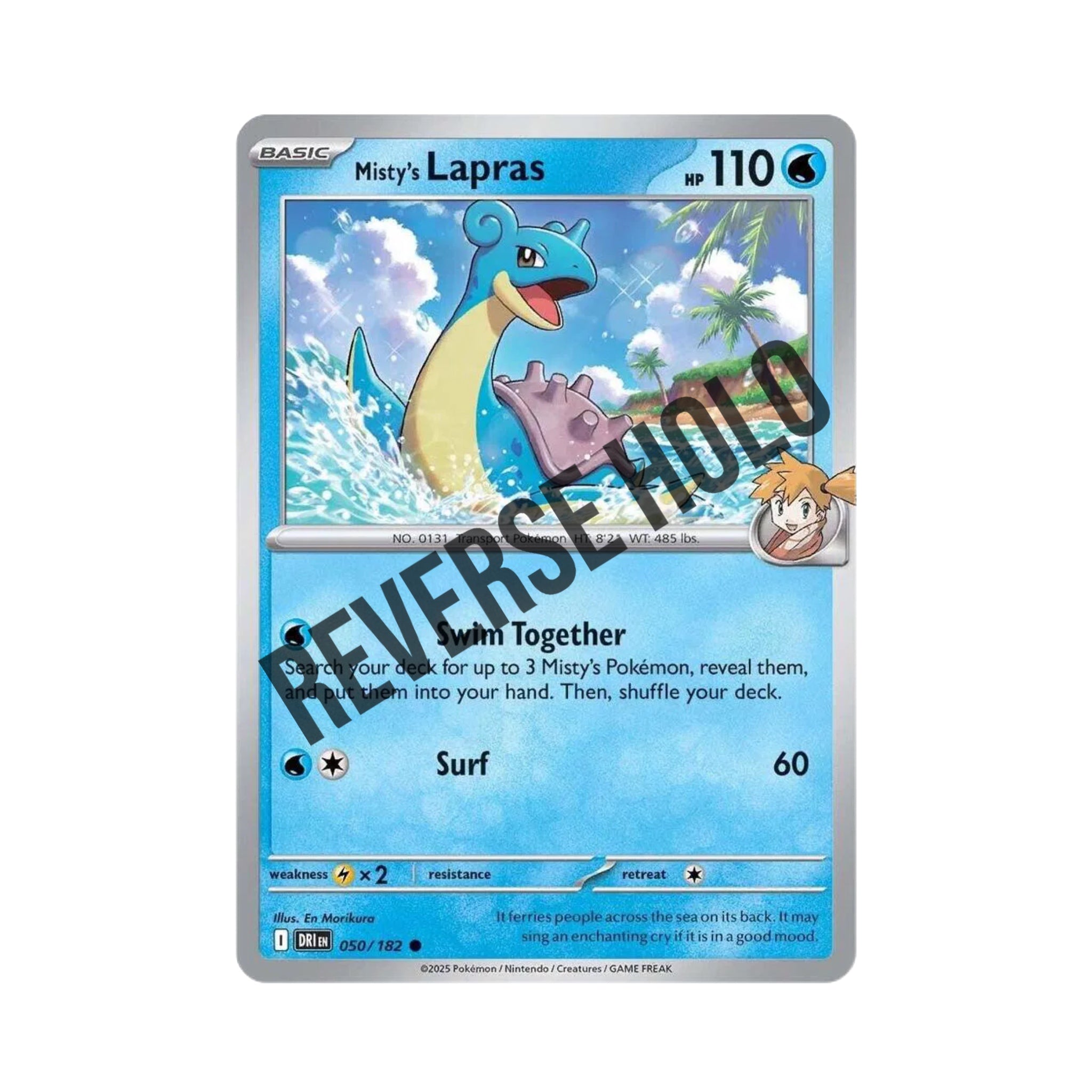 Misty's Lapras (Reverse Holo) 050/182