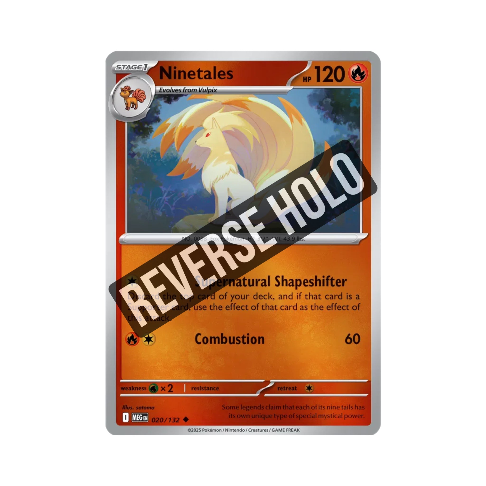 Ninetales (Reverse Holo) 020/132