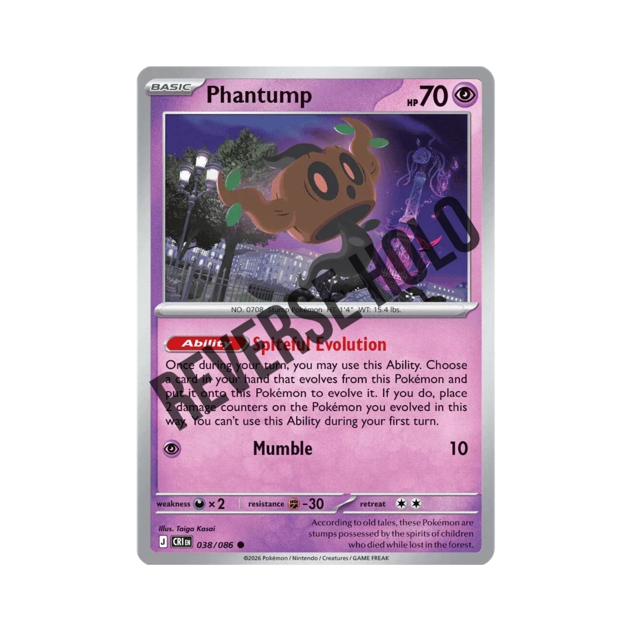 Phantump (Reverse Holo) 038/086