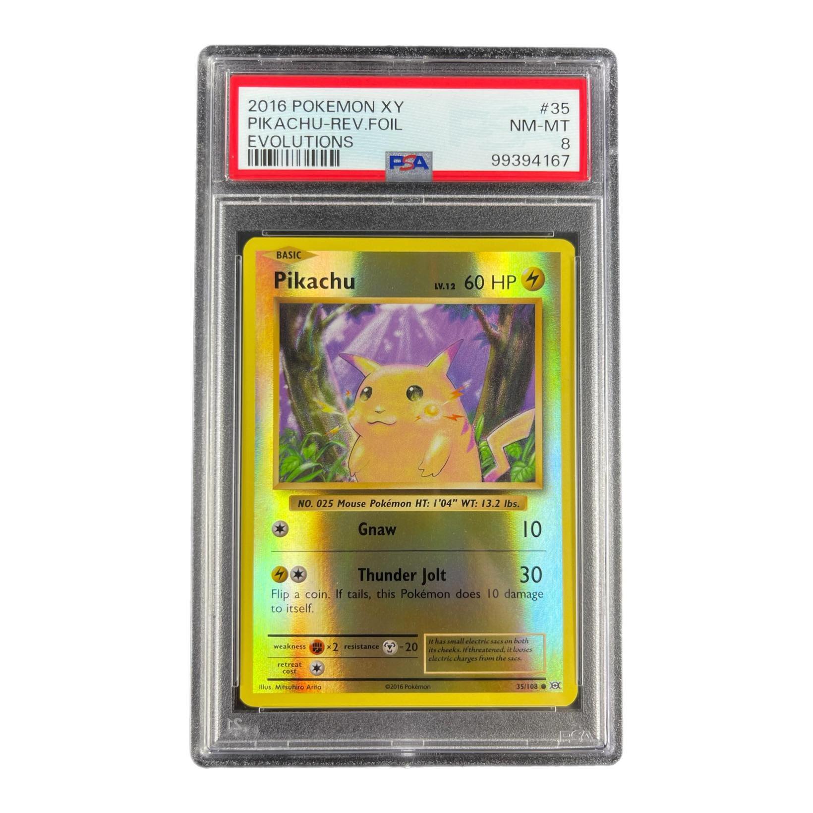Pikachu 35/108 - PSA 8
