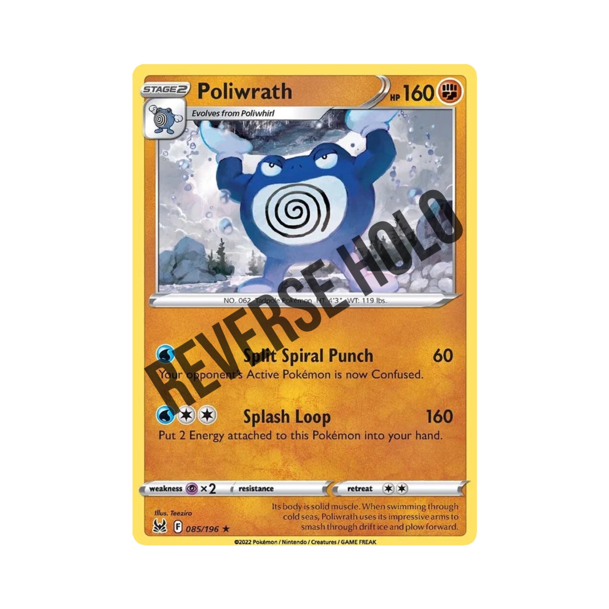 Poliwrath (Reverse Holo) 085/196