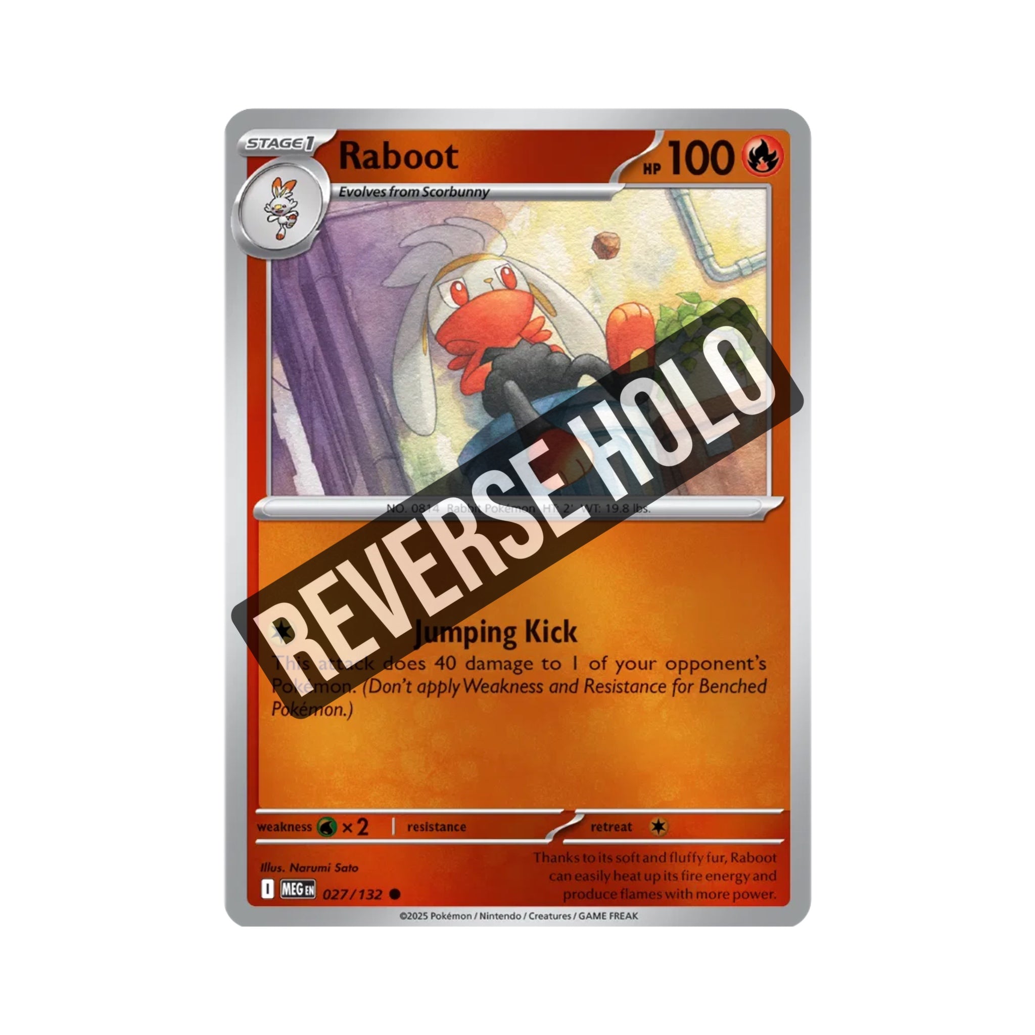 Raboot (Reverse Holo) 027/132