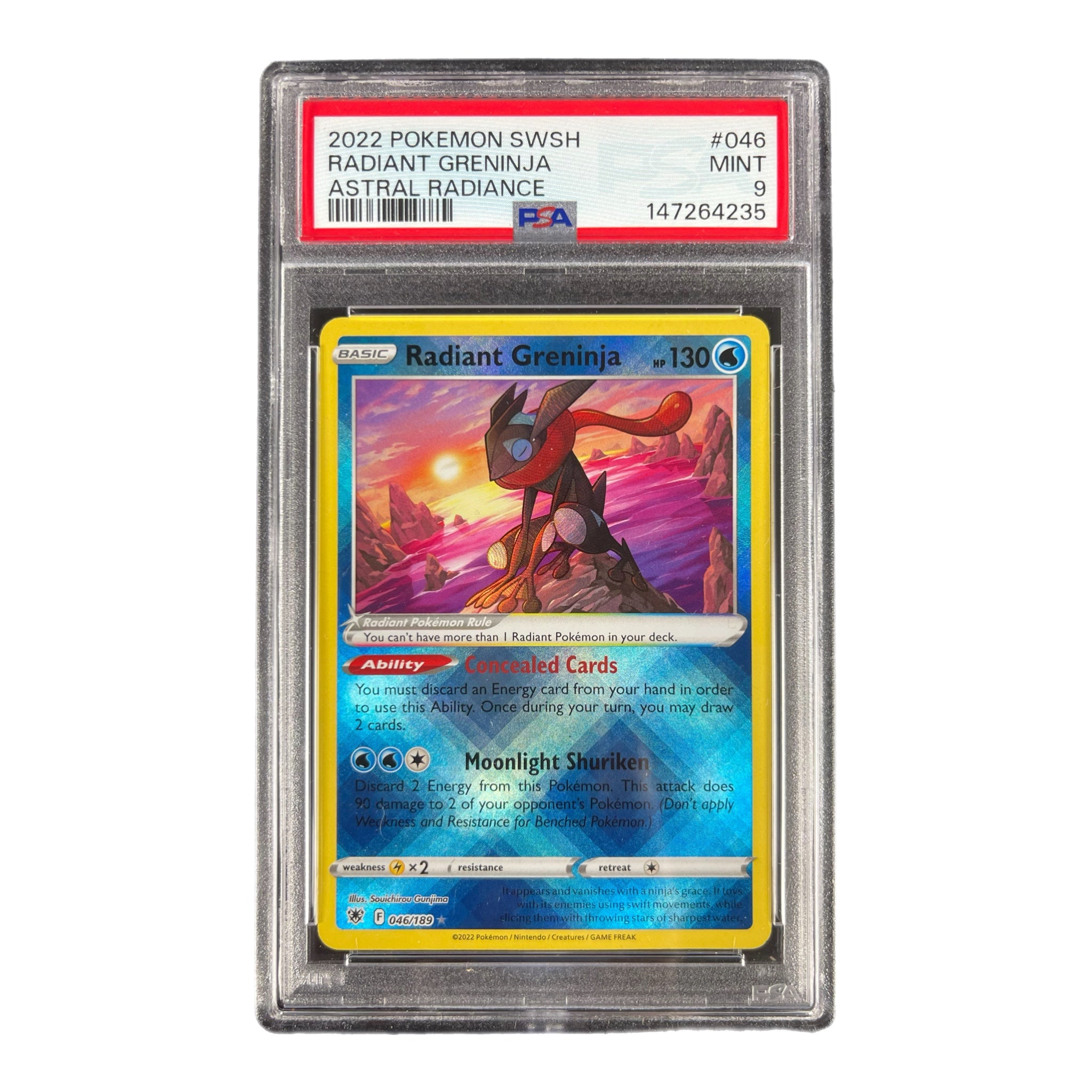 radiant greninja pokemon card Radiant Greninja 046/189