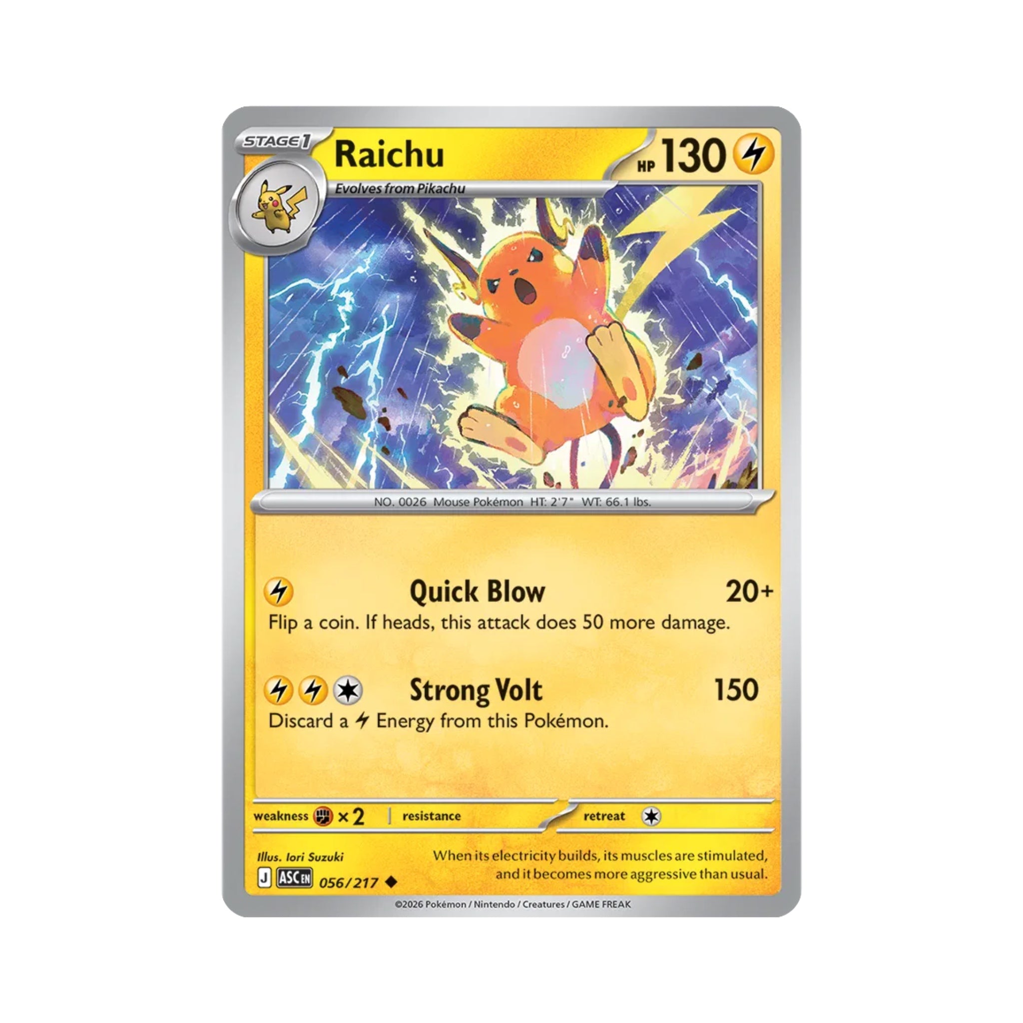 Raichu 056/217
