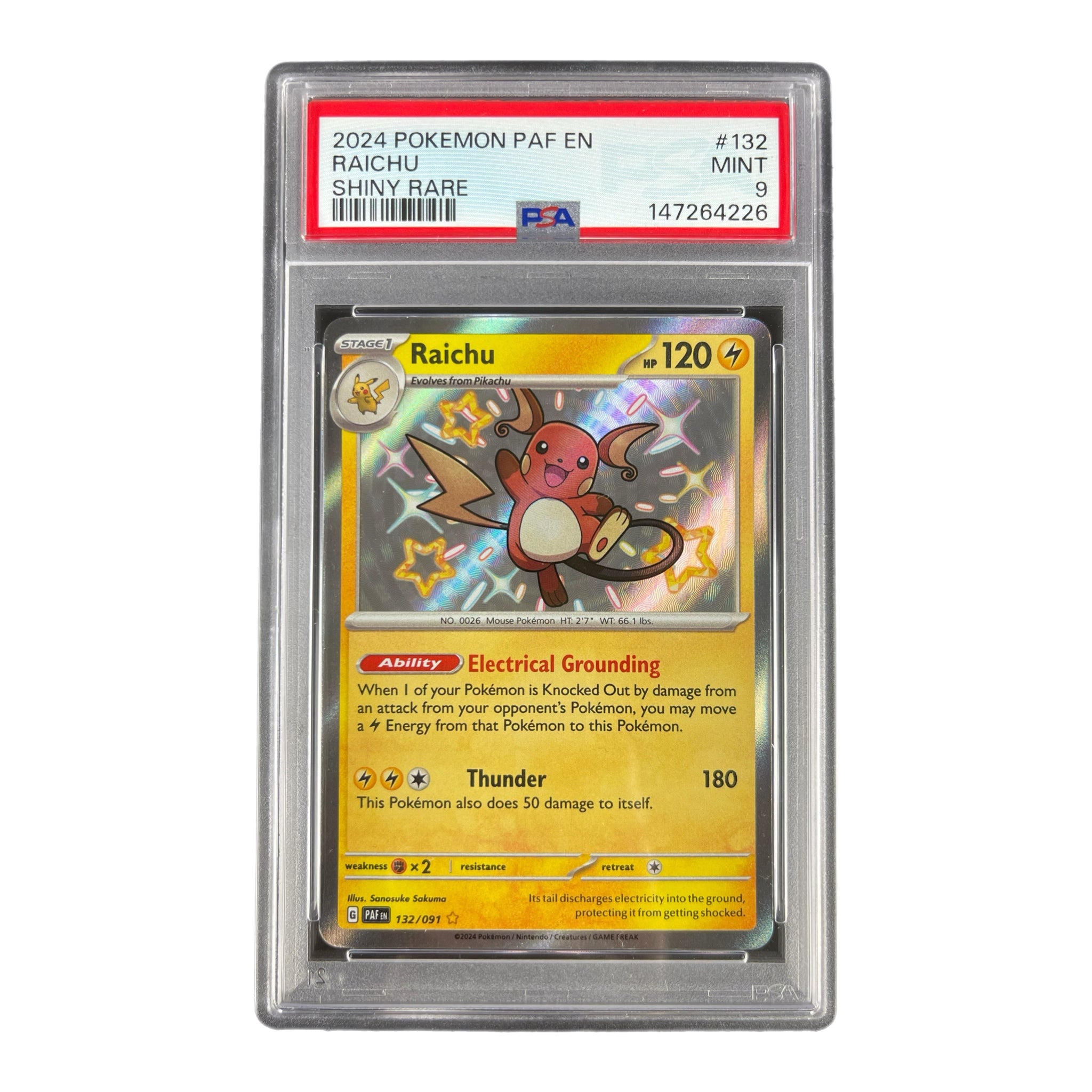 Raichu 132/091 - PSA 9