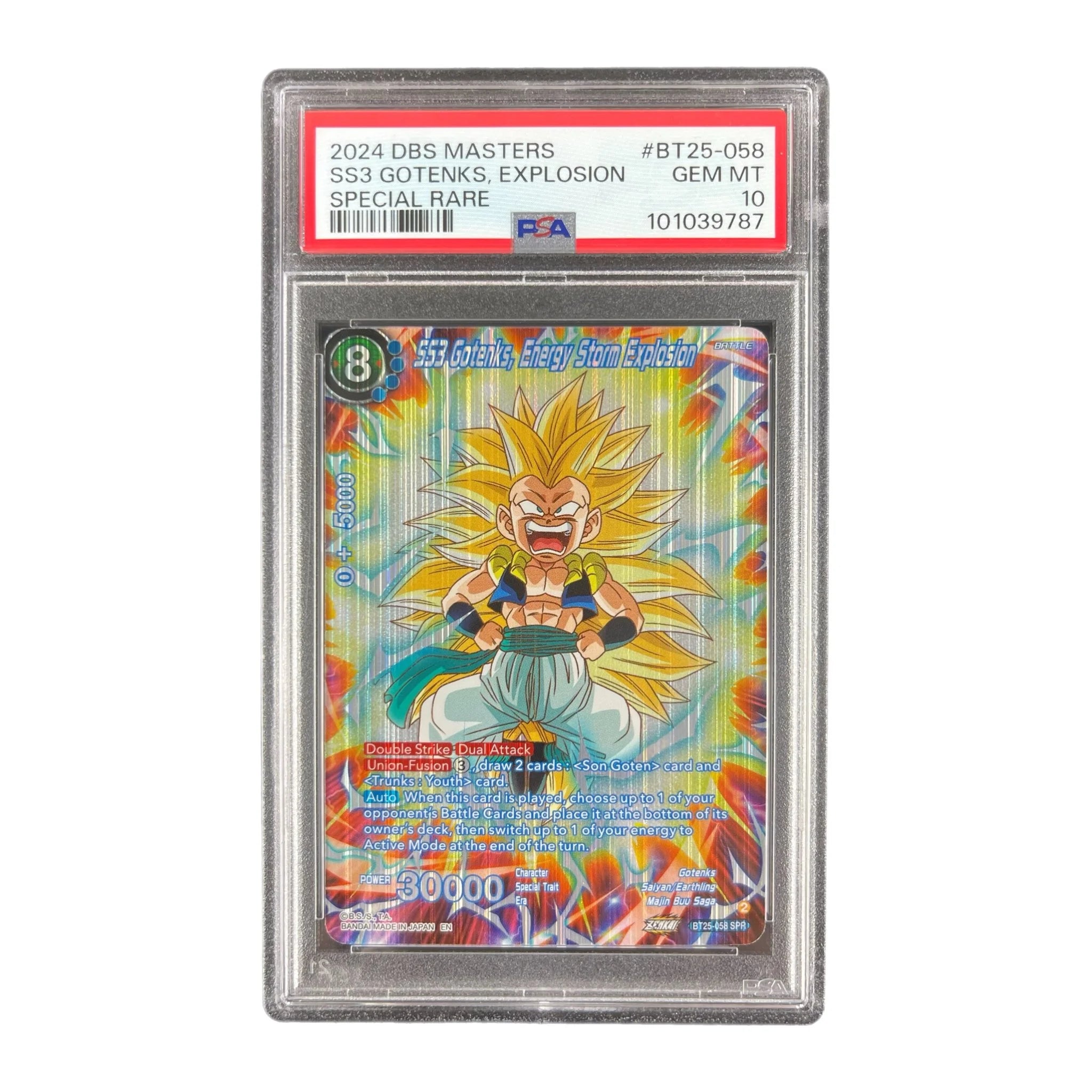 SS3 Gotenks, Energy Storm Explosion BT25-058 - PSA 10