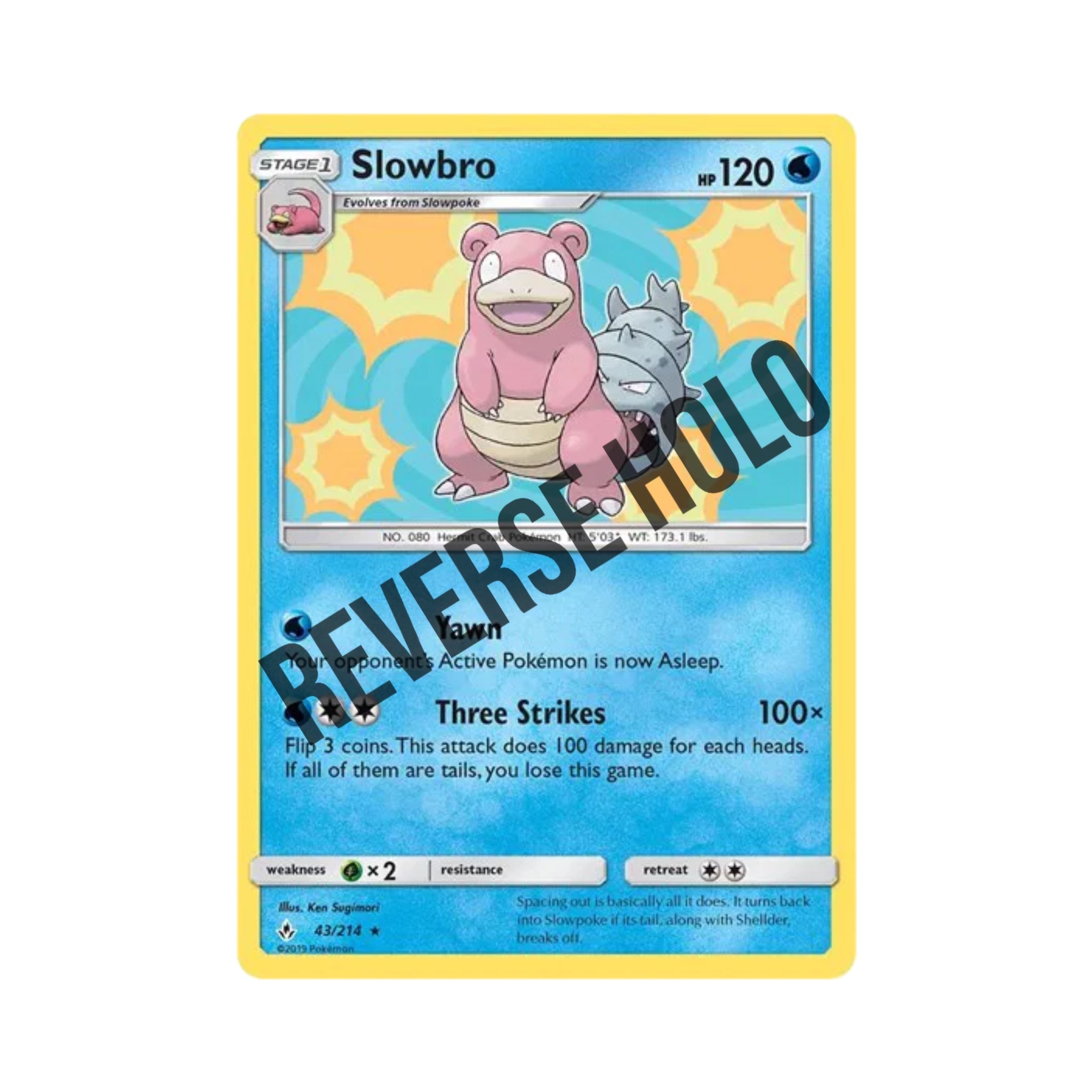 Slowbro (Reverse Holo) 43/73
