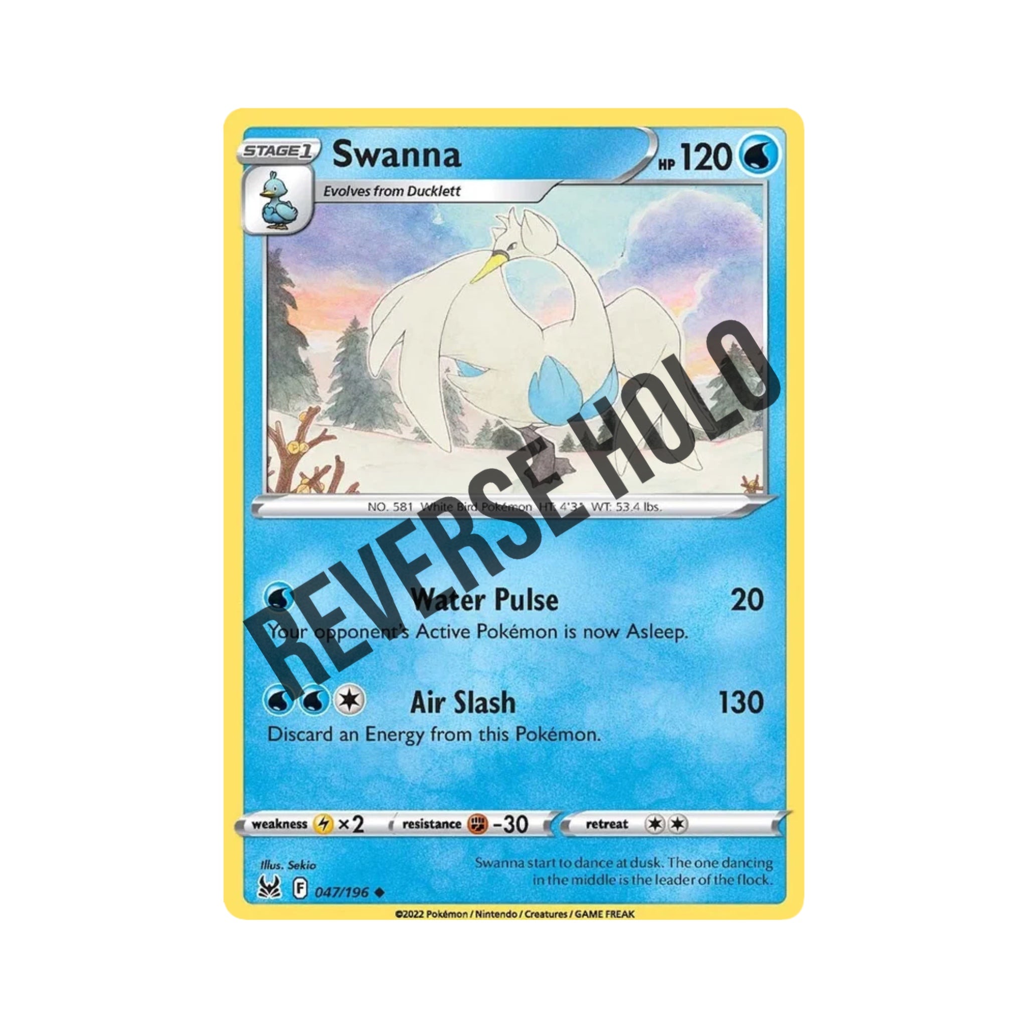 Swanna (Reverse Holo) 047/196