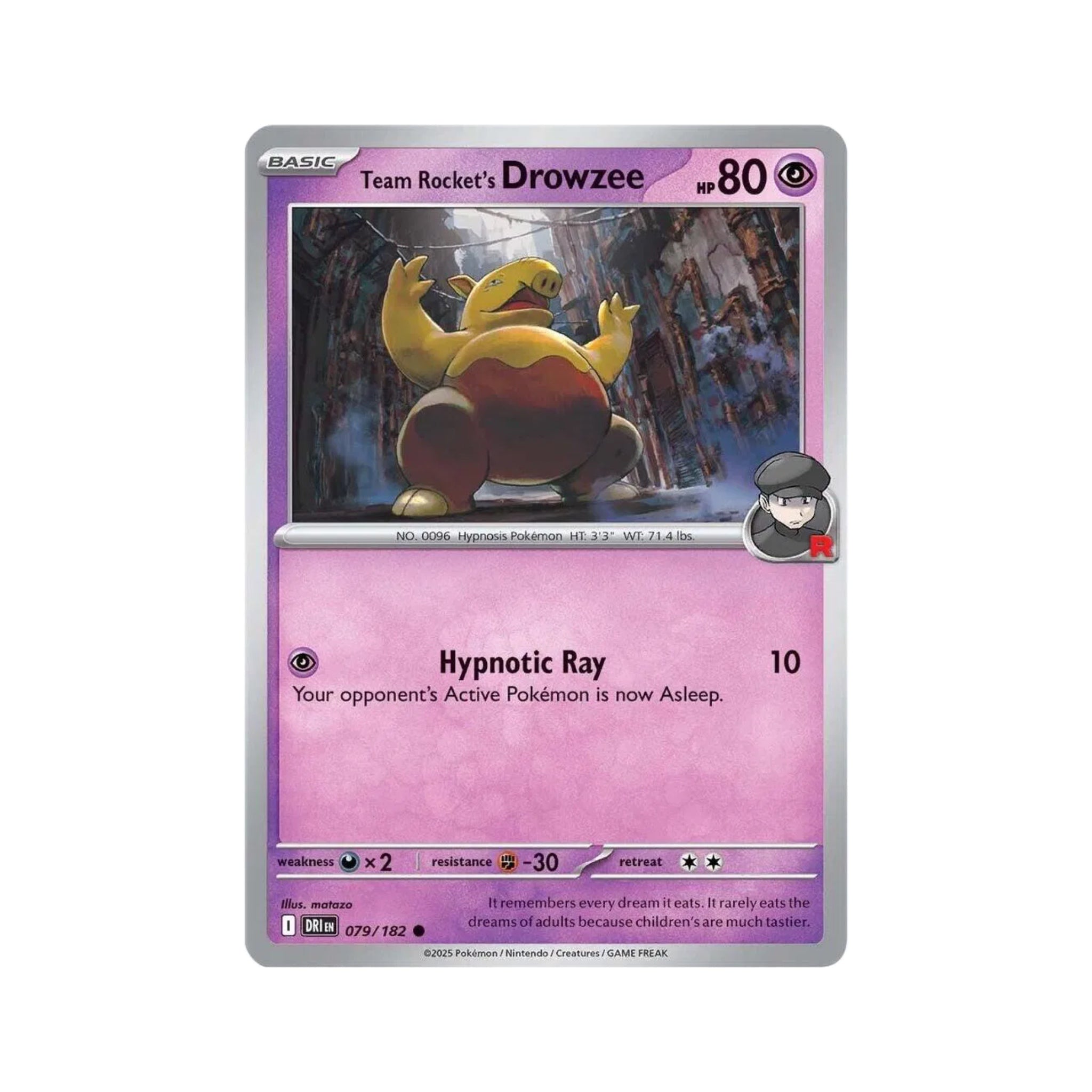 Team Rocket's Drowzee 079/182