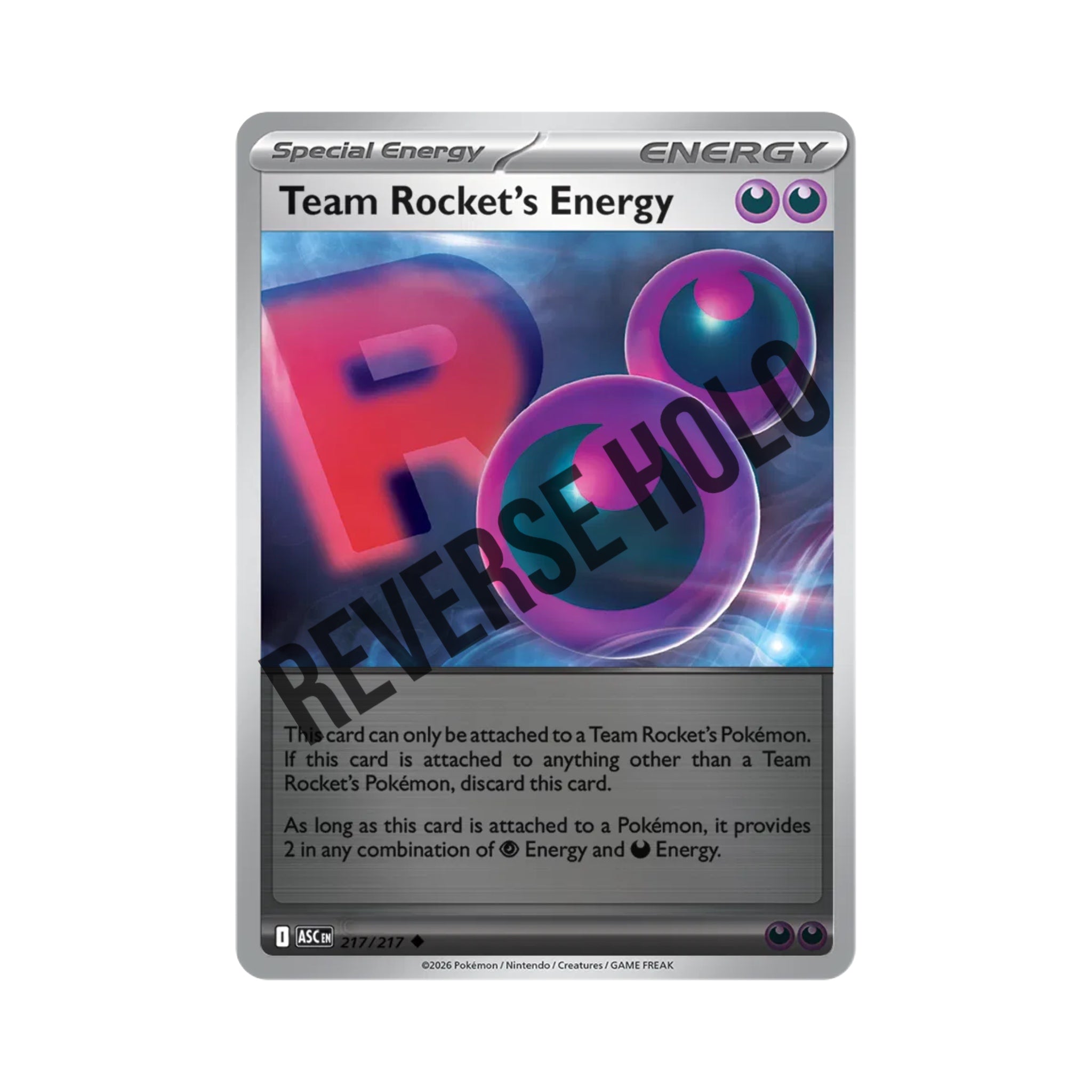 Team Rocket's Energy (Reverse Holo) 217/217