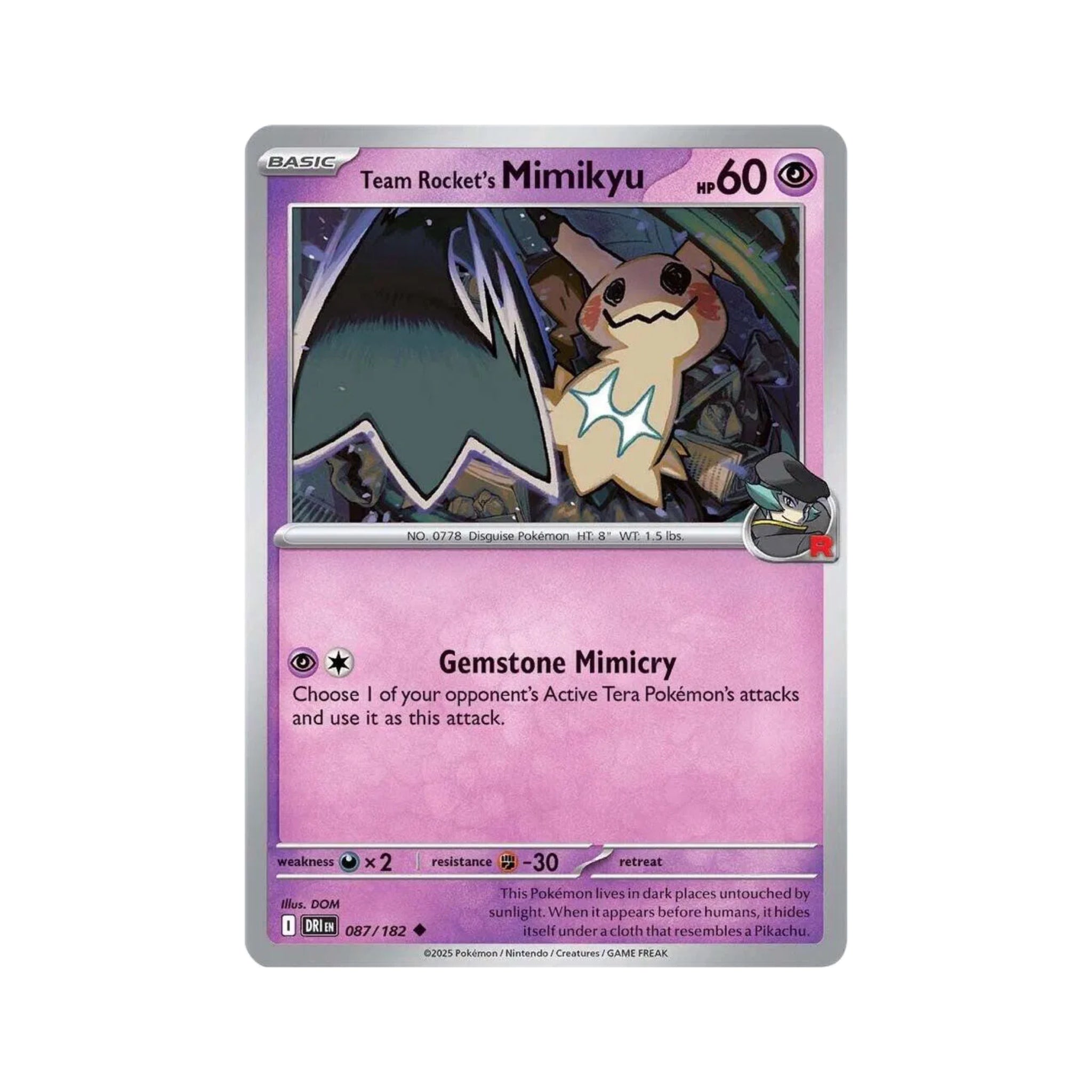 Team Rocket's Mimikyu 087/182