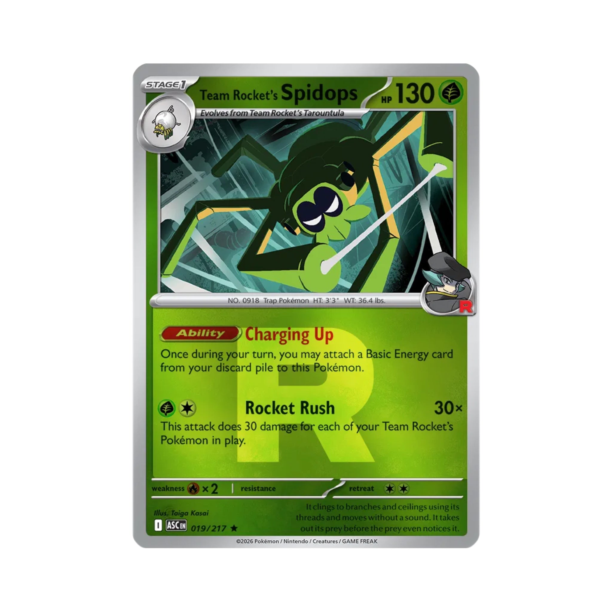 Team Rocket's Spidops (Team Rocket) 019/217