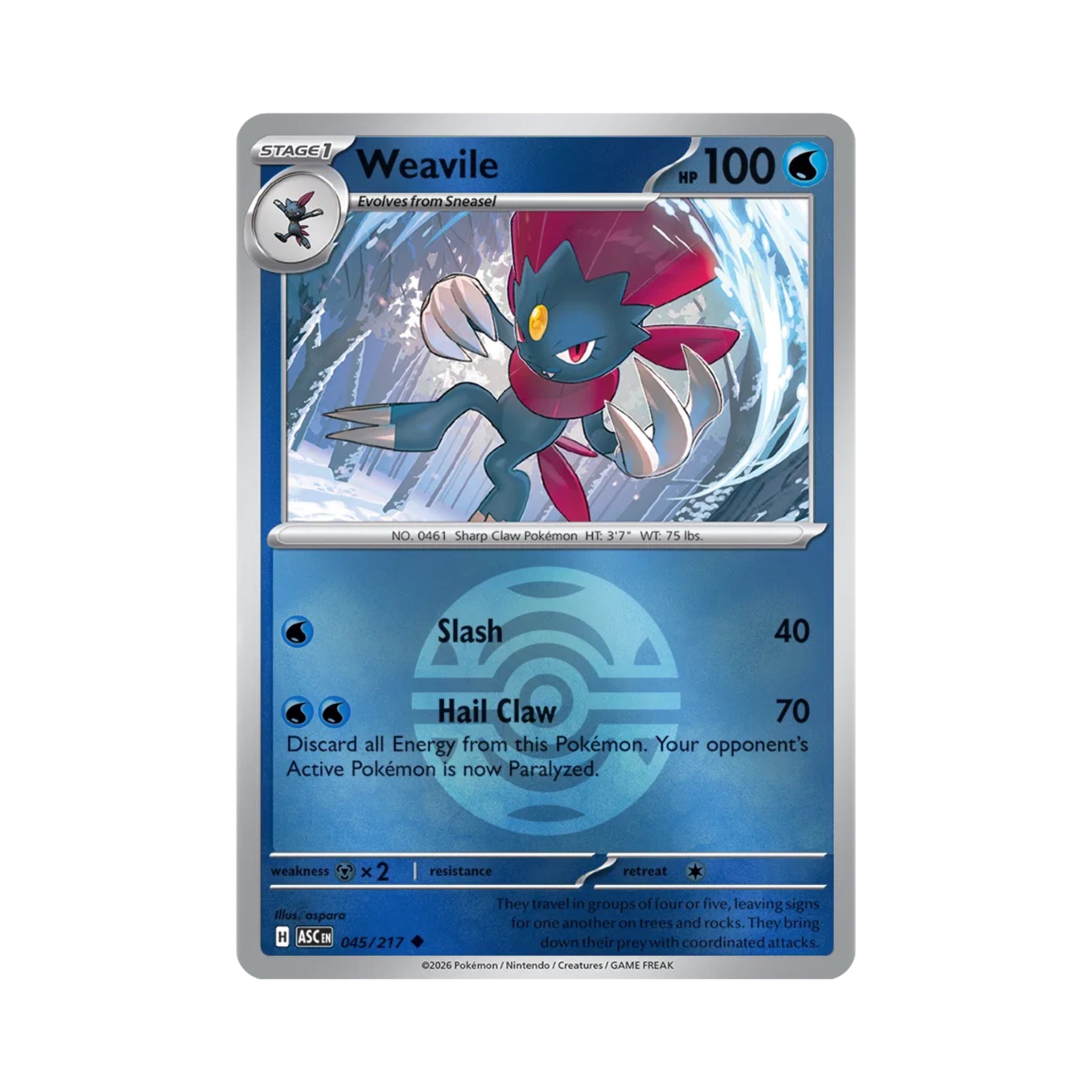 Weavile (Dusk Ball) 045/217